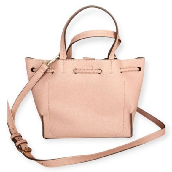 Anne Klein Light Pink Bucket Bag with Braided Design NWOT. - Picture 4 of 9